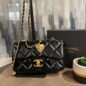 Black Quilted Shoulder Bag